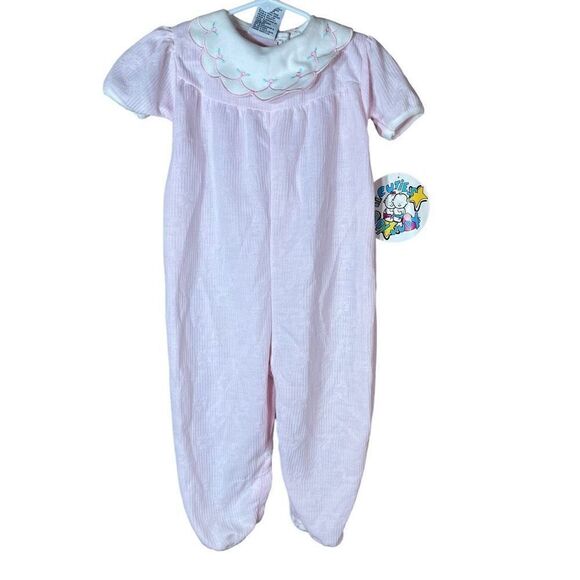 Vintage Cuties By Judy Light Pink Jumpsuit 24 months - Picture 1 of 10